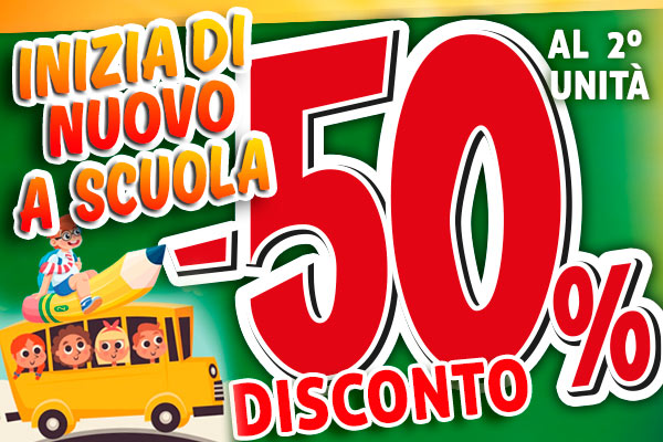 50% descuento 2ª unidad