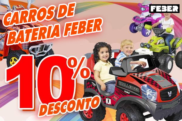 Brinquedos com descontos diretos de 10%
