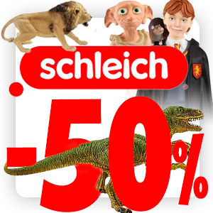 Brinquedos Schleich com descontos diretos de 50%