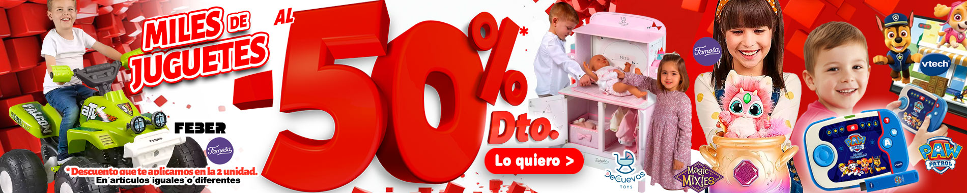 50% descuento 2ª unidad