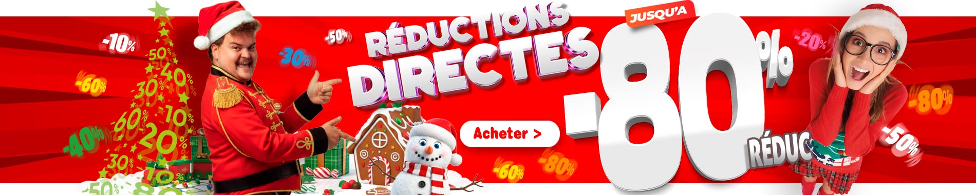 Réductions directes une sélection d'articles