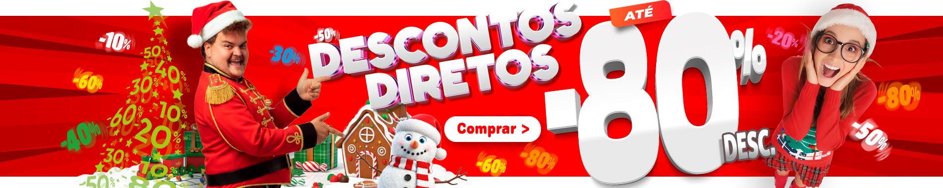 Descontos diretos em uma seleção de itens