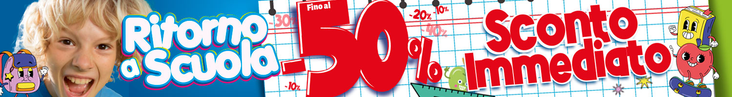 Back to school Sconti diretti fino al 50%