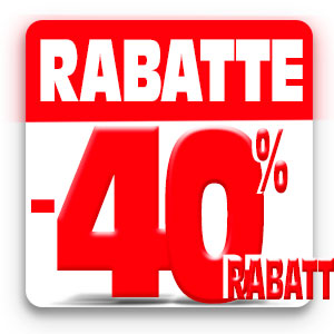 Rabatt von 40%