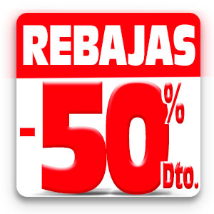 Rebajas del 50%